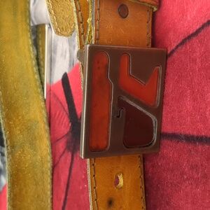 Vintage Belt With Unique Belt Buckle